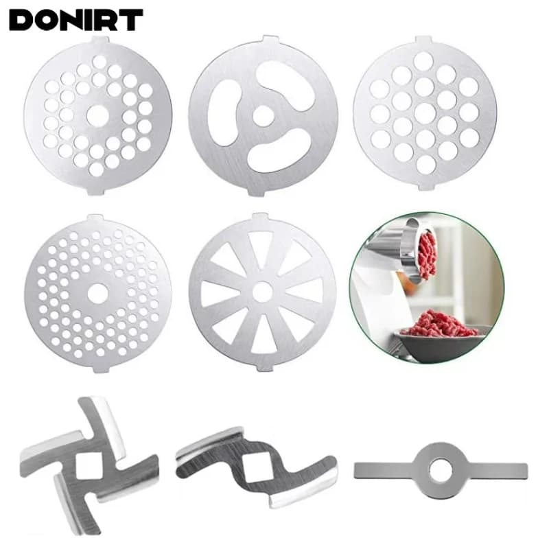1 Piece Stainless Steel Tritacarne Accessories: Lama a Rete e Piastra Orifiziata for Domestic Use in Kitchen