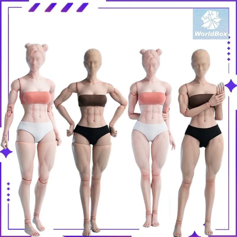 Worldbox Originale AT206 1/6 Versione Muscolare Vegetariano Femminile Bambola Mobile Accessorio Modello Giocattolo Collezione Regalo in Magazzino