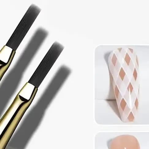Pennello per pittura per nail art Linee acriliche Penna Strisce Griglia Fiore Farfalla Disegno Pennelli per acquerello Gel UV Design fai da te Manicure