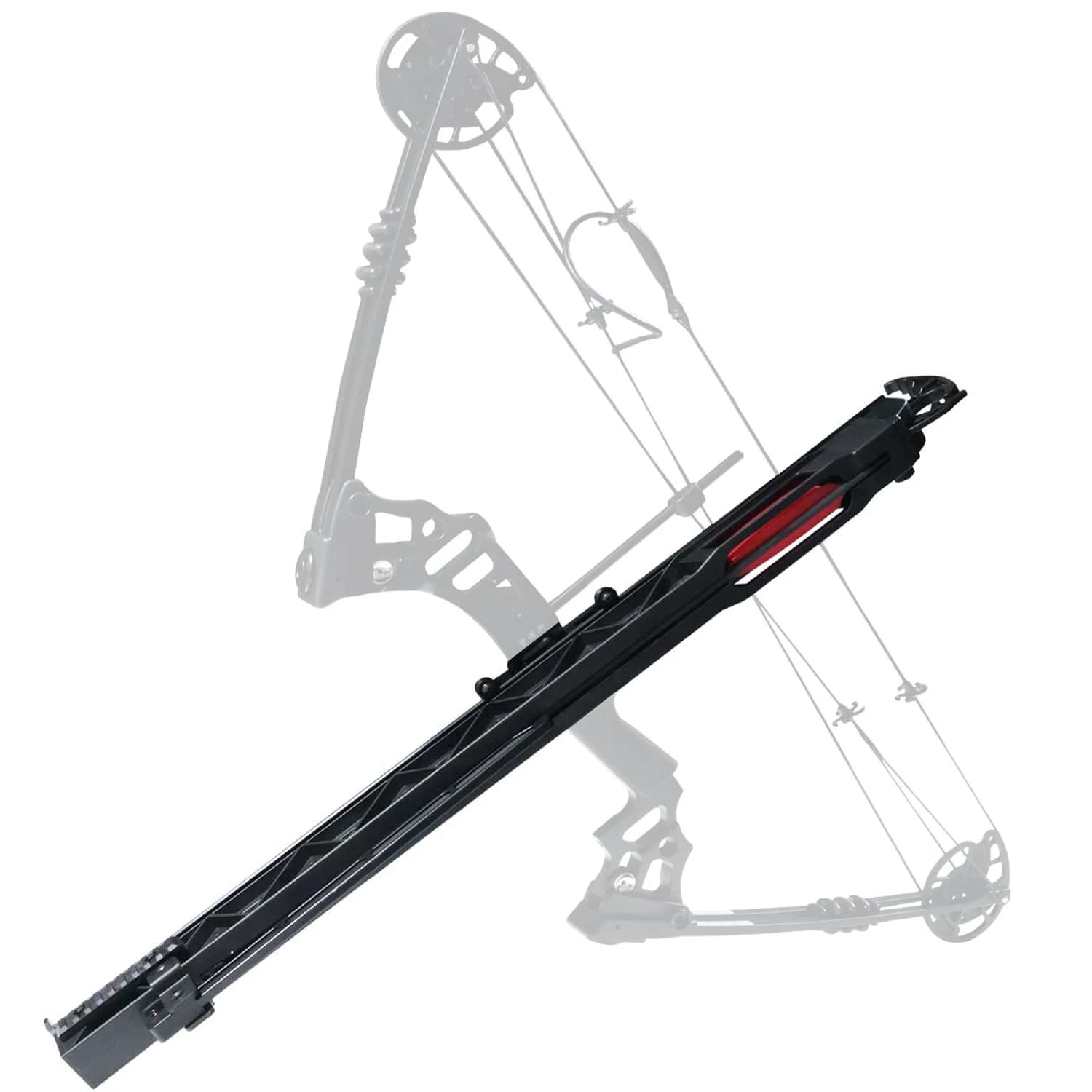 Caricatore a freccia ripetibile, accessorio per tiro continuo con arco compound da caccia all'aperto, freccia in carbonio puro da 60 cm per tiro.