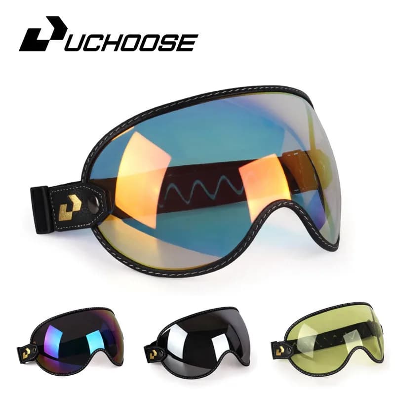 Uscegli Fit All Vintage Retro Open Face mezzo casco moto casco Bubble Shield visiera lenti occhiali da sole occhiali accessori