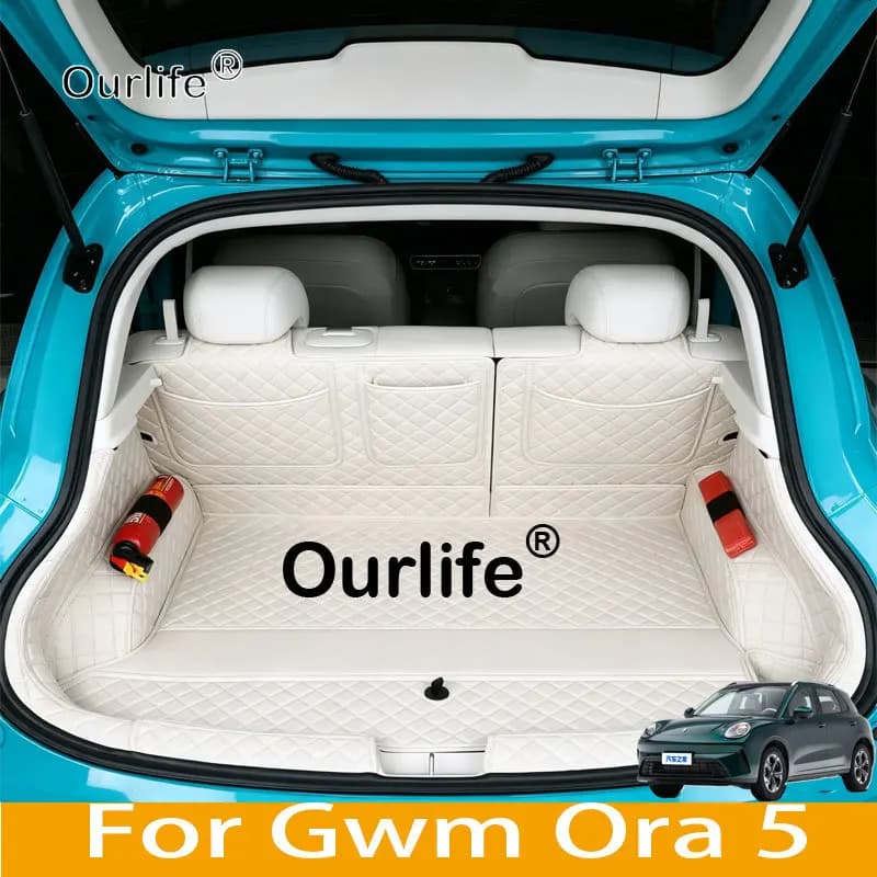 For Gwm Ora 5 2026 2027 Car Boot Mat Rear Trunk Liner Cargo Leather Floor Carpet Tray Protector Accessories Mats