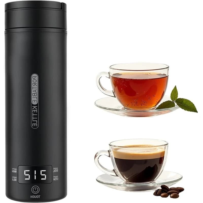 【A97Z】Portable Electric Kettle( 110V) ,Travel Tea Kettle, 304 Stainless Steel Premium Liner 4-Speed Temperature Adjustment