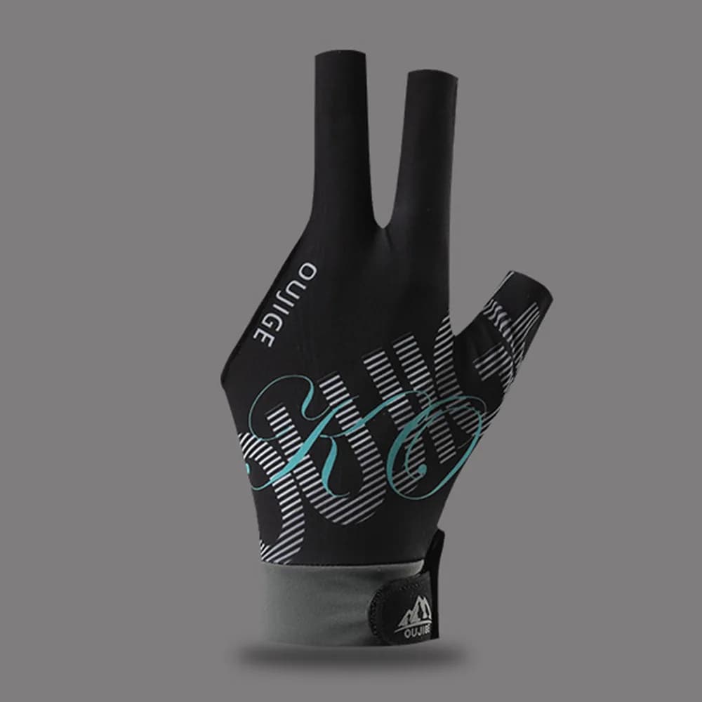 Portable Billiard Gloves for Left Hand Elastic Billiard Training Gloves Anti-slip Fitness Gloves Breathable with Three Fins