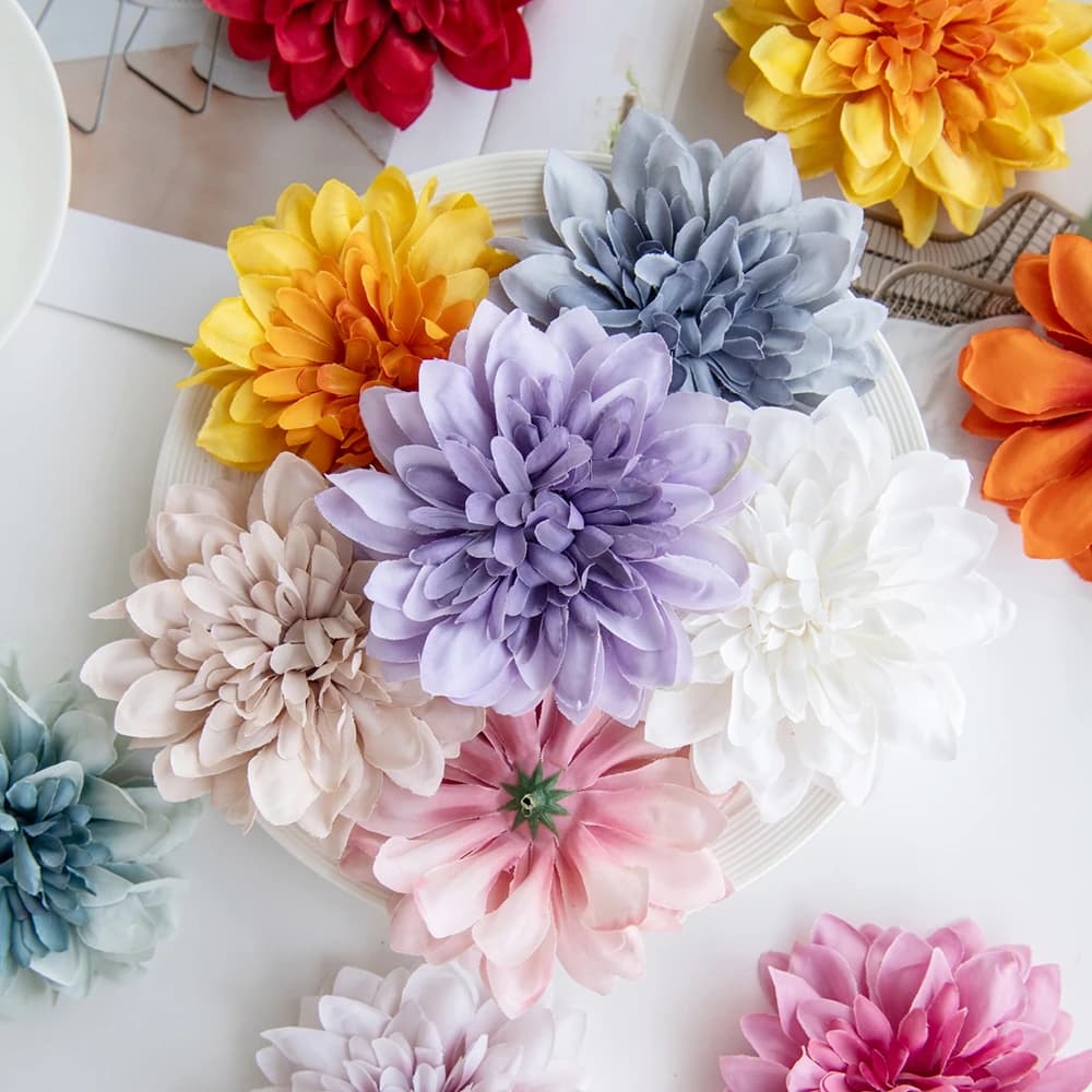 5/10 Pezzi Teste di Fiori Artificiali per Decorazioni Casa, Tavolo, Matrimonio, Giardino, Arco di Rose, Regali Fai da Te, Scatole di Caramelle, Accessori da Sposa - Liquidazione