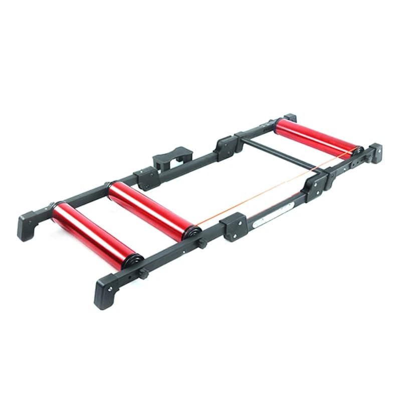 Bicycle Rollers Standing Exercise For Indoor Bicycle Roller Trainer Belt Support Aluminum Alloy MTB Road Bike Cycling at Home