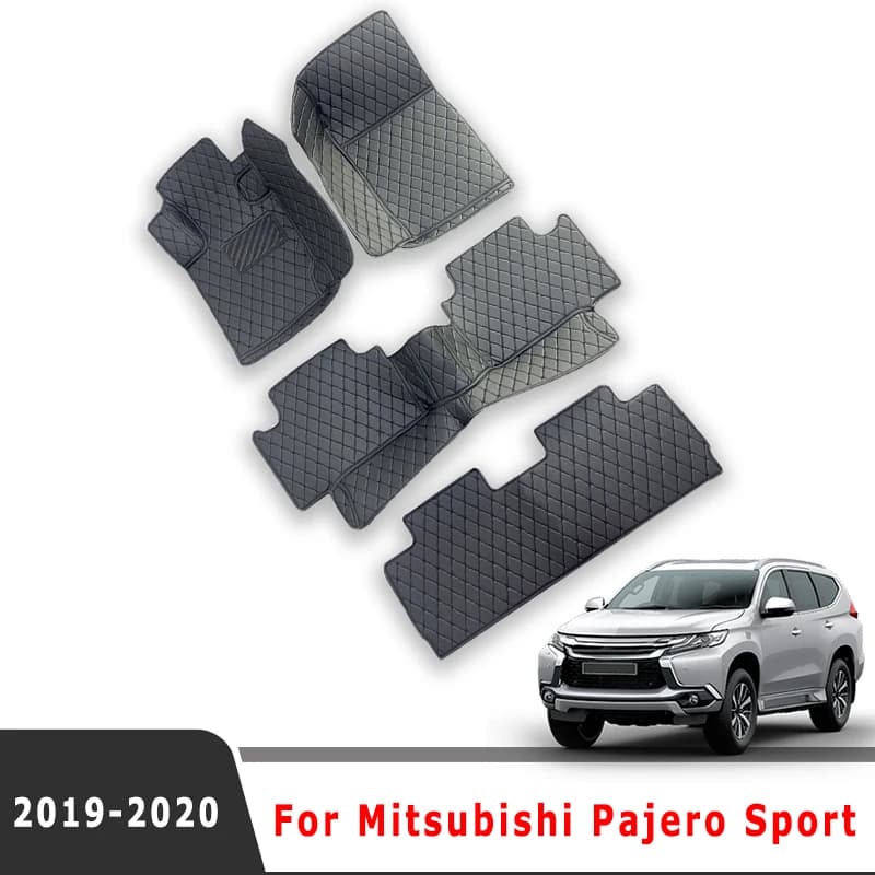 Tappetini auto per Mitsubishi Pajero Sport 2019 2020 (7 posti) Tappeti per piedi Accessori interni Coperture Sostituzione ricambi auto