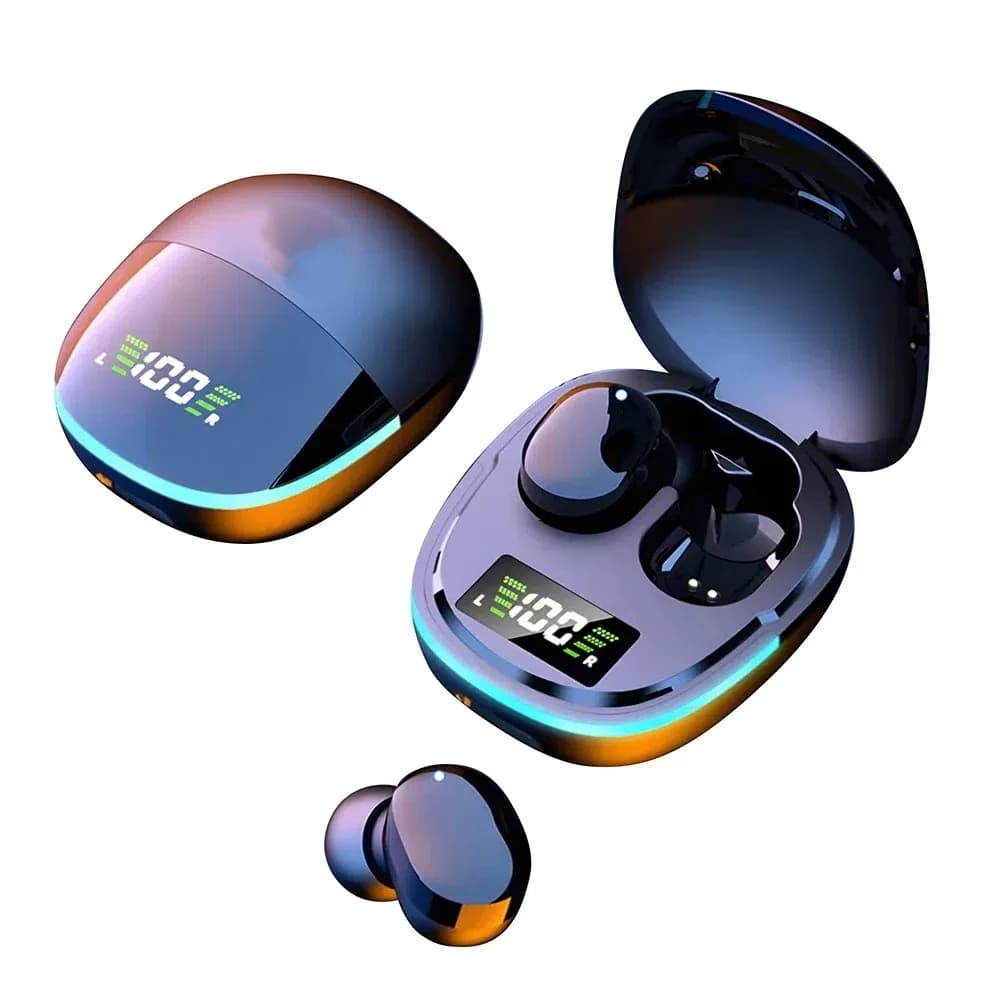 Original wireless earphones TWS with LED display, sports Bluetooth headphones with microphone for iPhone, Samsung, gaming headphones