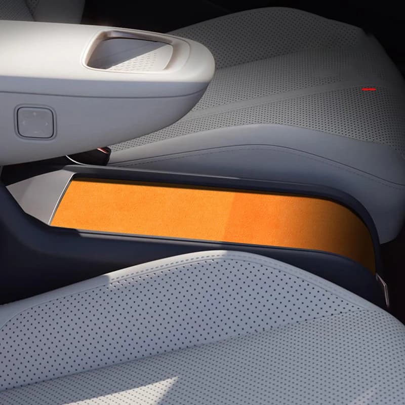 Per ZEEKR X 2023 2024 2025 Pelle scamosciata Console centrale Bracciolo Box Cover Adesivo Decorativo Accessorio per la modifica degli interni dell'auto