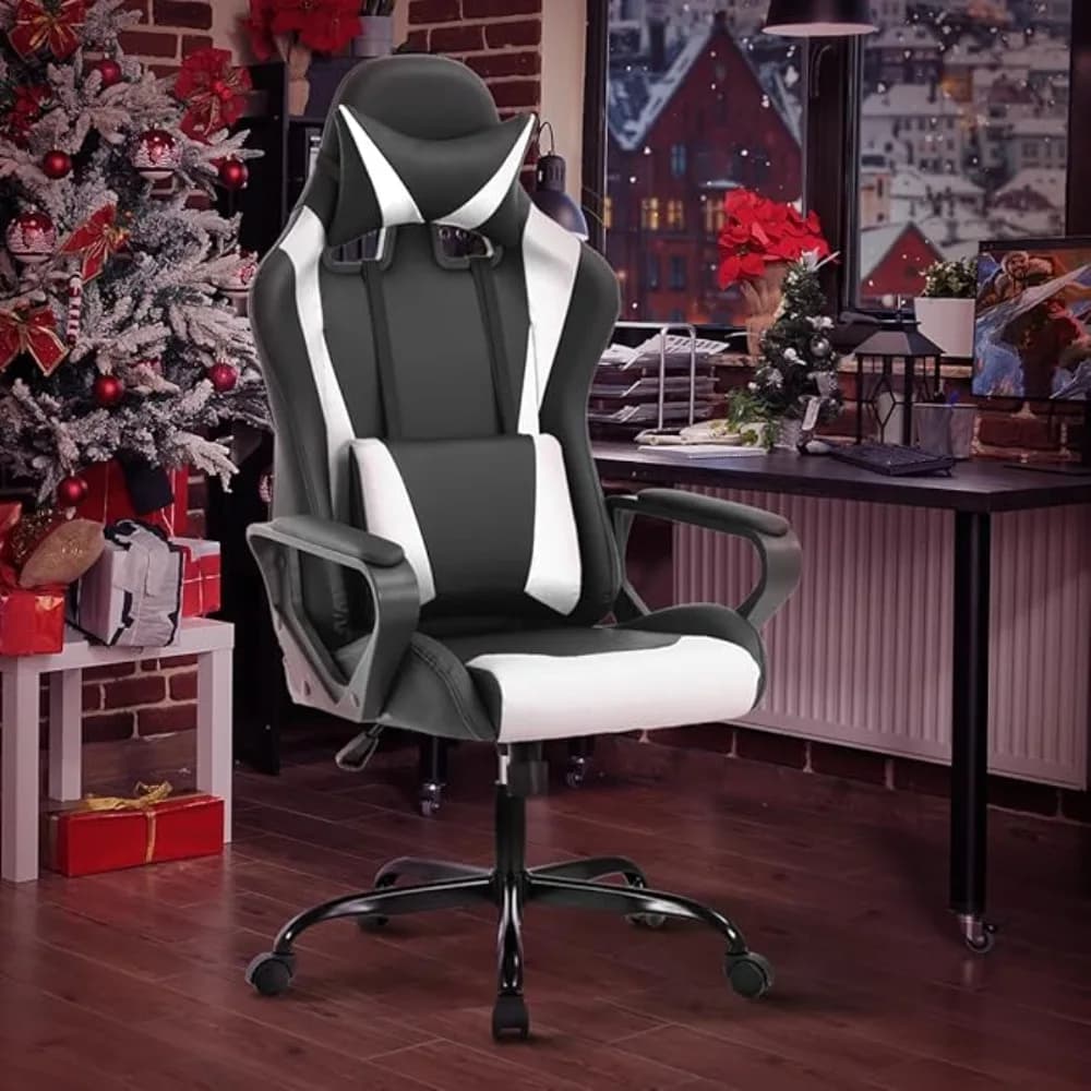 Gaming Chair Oice Chair High-Back Ergonomic Video Game Chairs or Kids Teen Adult Height Adjustable Reclining Computer Chair with