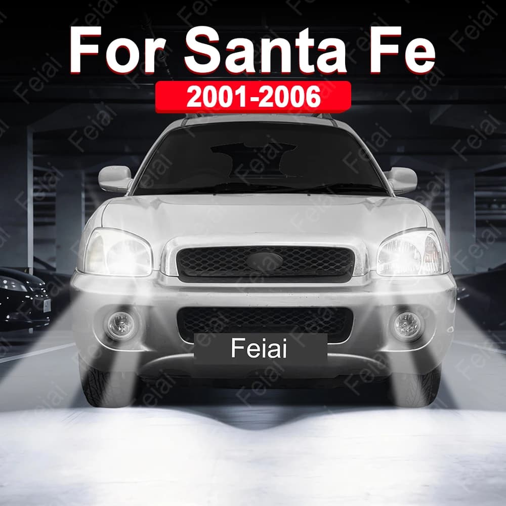 Lampadine LED per fari anteriori Hyundai Santa Fe SM Accessori 2000 2001 2002 2003 2004 2005 2006 Fari anteriori Santa Fe LED Faro auto a LED