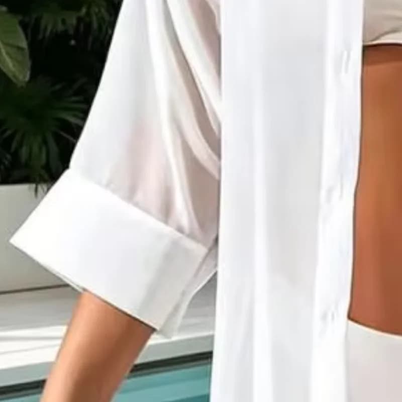 Copricostume da Donna per Protezione Solare, Copricostume Leggero per Vacanze, Abiti da Spiaggia alla Moda, Costumi da Bagno Trendy