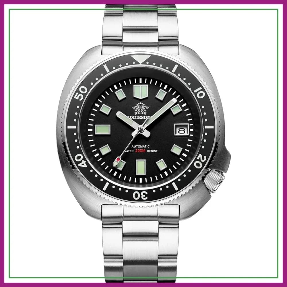 Orologio subacqueo automatico 200M da uomo meccanico NH35A in acciaio inossidabile luminescente