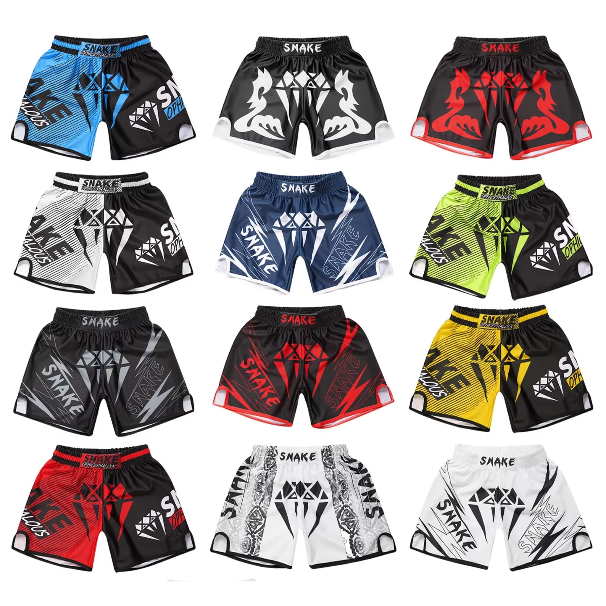 New Muay Thai Shorts for Boys Girls Embroidery Kickboxing Training Boxing Shorts Child Martial Arts Grappling Cage Fight Pants