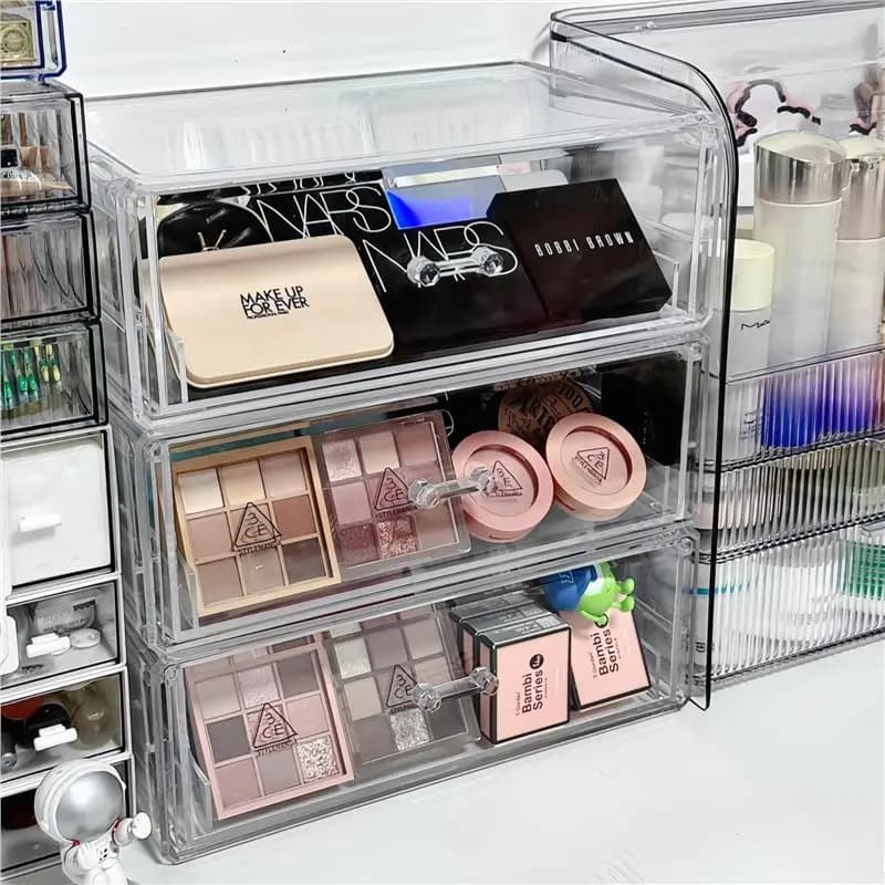 Desktop Organizer Box Drawer Style Cosmetic Stationery Miscellaneous Items Multi-functional Storage Shelf Student Dormitory