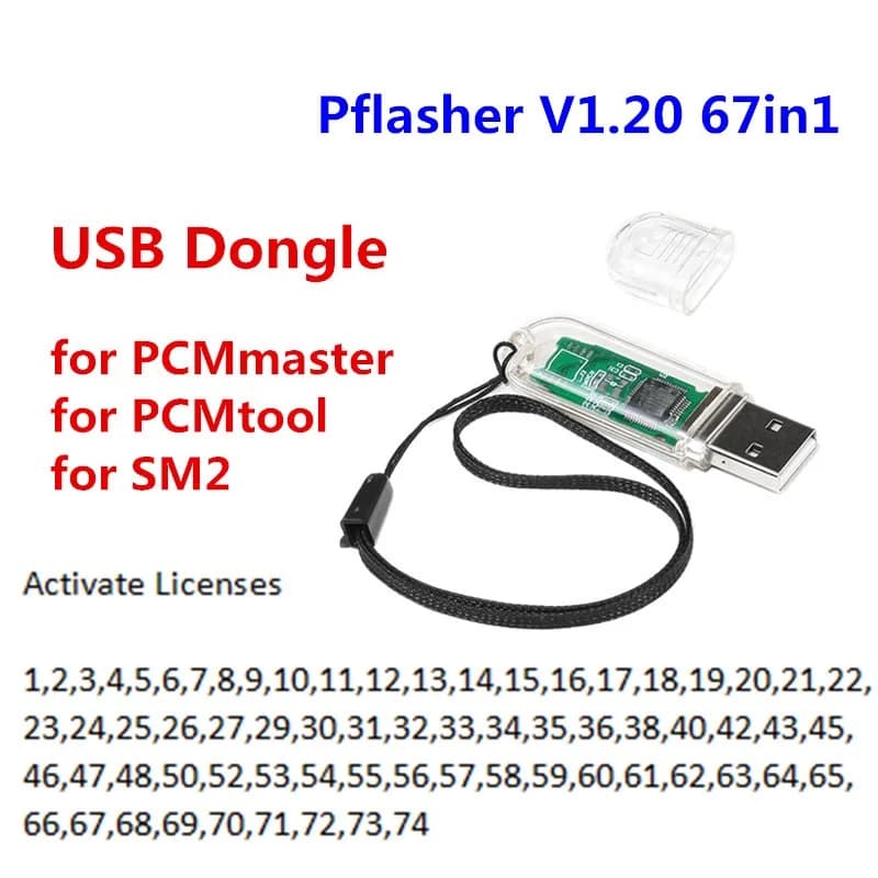 Dongle USB Universale SM2 PRO V1.21 – Strumento di Tuning per Chip ECU e Flash PCM con 69 Moduli per PCMmaster, Dongle Programmatore Damaos Gratuito