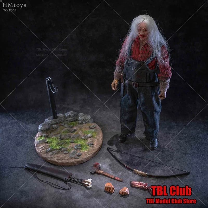 In Magazzino HMTOYS F009 1/6 Da Collezione Trekking Man Trapianto di Capelli 12 Pollici Maschio Soldato Action Figure con Coltello Arco Freccia Modello