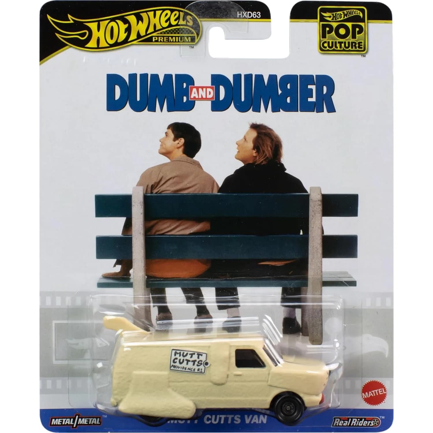 Original Mattel Hot Wheels Premium 1:64 Pop Culture 2024 Mix 3 Mutt Cutts Van Dumb and Dumber 1/64 Car Model Hotwheels Diecast