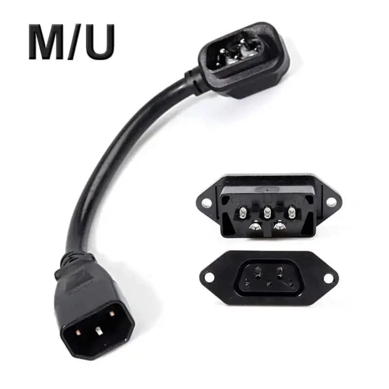 Niu M/U/N1/N1s Lithium Battery Charging Cable Connector Adapter E-bike 2+4 Power Socket U1/M1 Charger Conversion Plug Wire