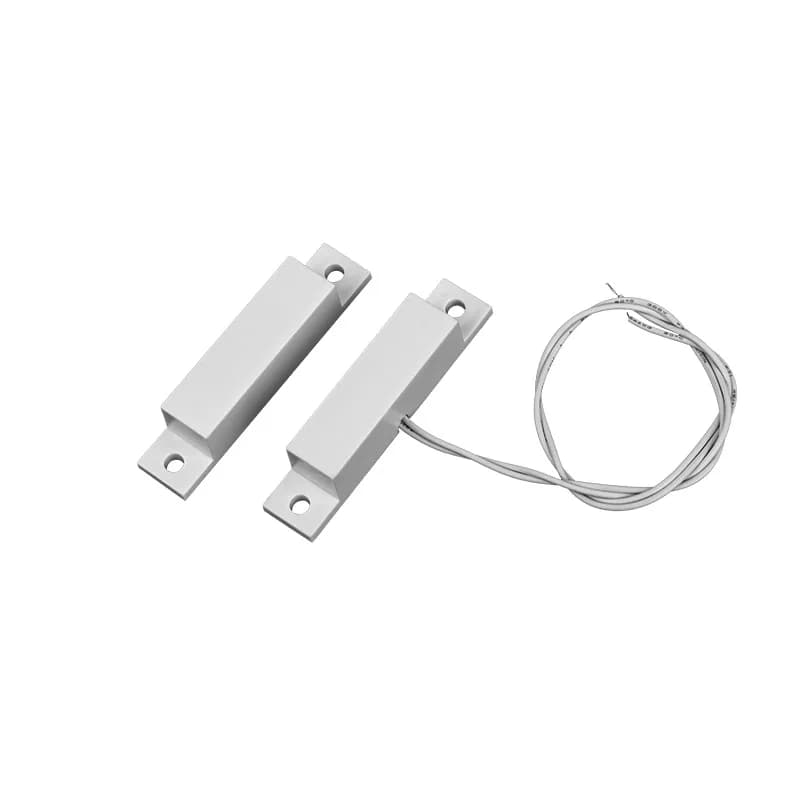 Sensore di allarme magnetico impermeabile antiincendio da 10 pezzi con cavi centrali per porta dell'armadio aperta uscita Com/No/Nc