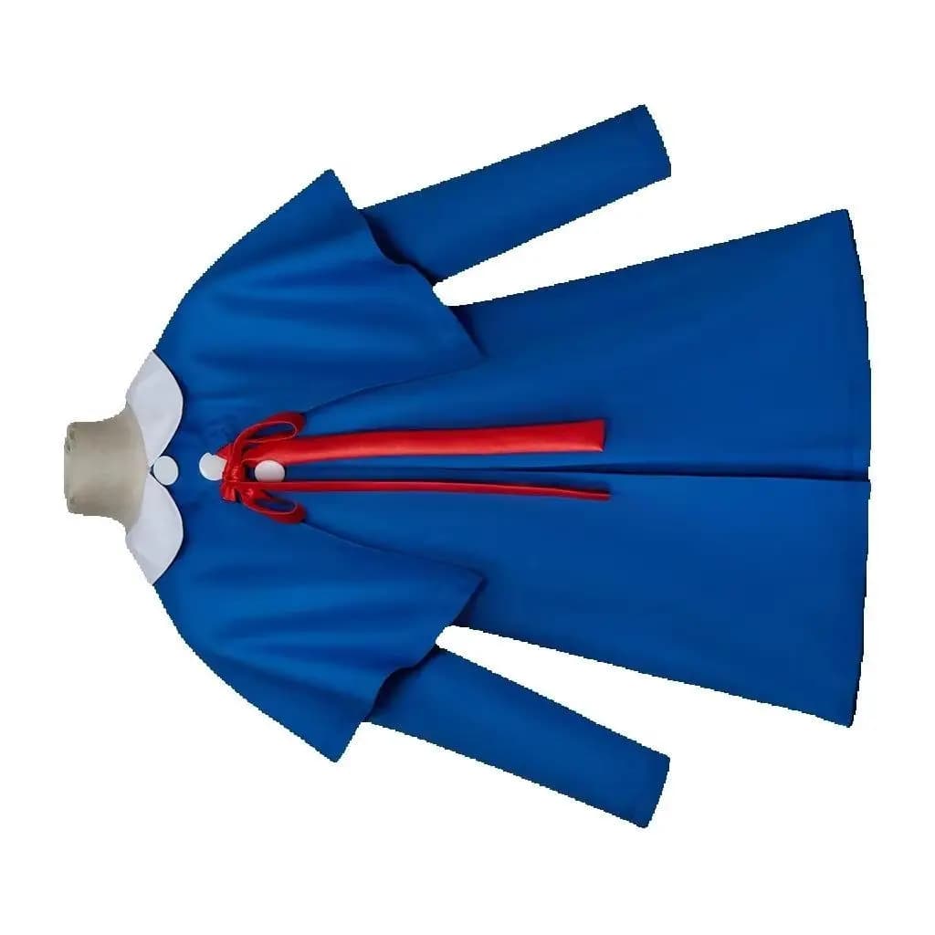 Costume Cosplay Madeline Paper Dolls, Abito Madeline con Mantello Blu e Risvolto, Vestito per Halloween e Feste in Maschera