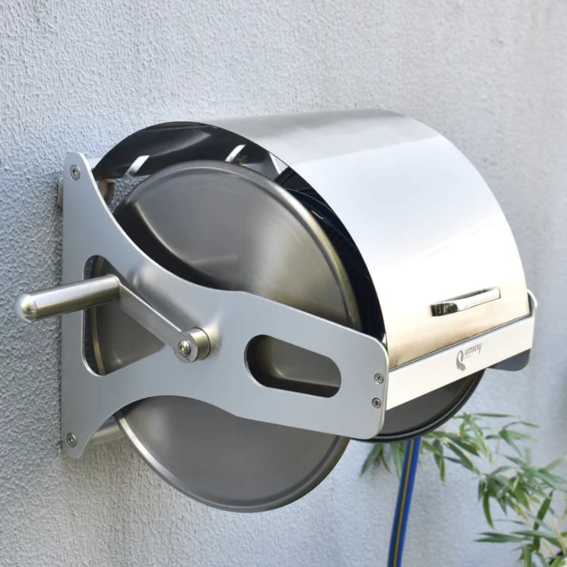 Avvolgitubo per acqua da giardino in metallo multifunzione di vendita calda per irrigazione, irrigazione, lavaggio auto
