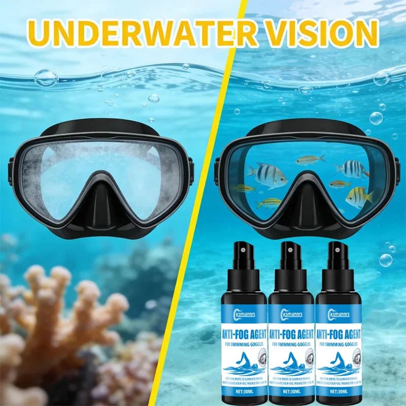 Fasilawei Anti-fog Spray for Glasses and Masks - Fast drying, Long life, Diving instant effect
