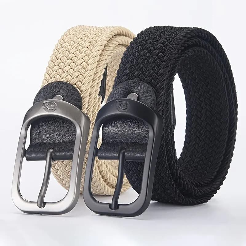 Men's Belt Elastic Waist Belt casual women's belt for outdoor sports It is not necessary to punch Men's Climbing Belt Fashion