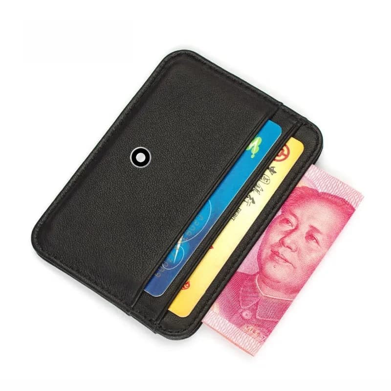 High End Luxury Business100% Genuine Leather Men's Wallet Male Thin Mini ID Credit Card Holder Small Cardholder Purse for Man
