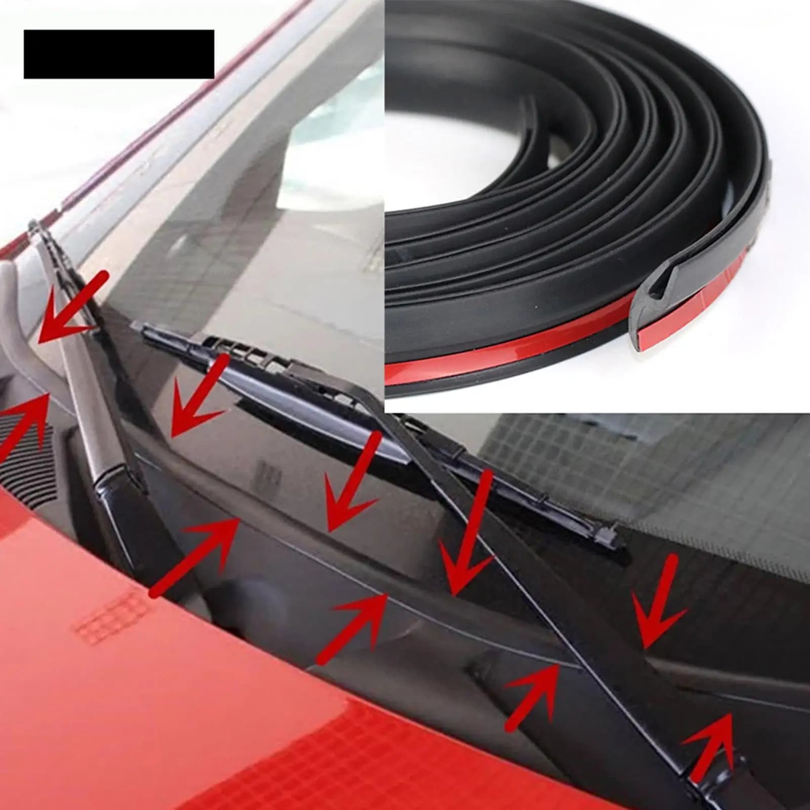 Car Seal Strip For Windshield Car Weather Stripping Front Rear Windscreen Seal Multifunctional Sealing Strips For Car Supplies