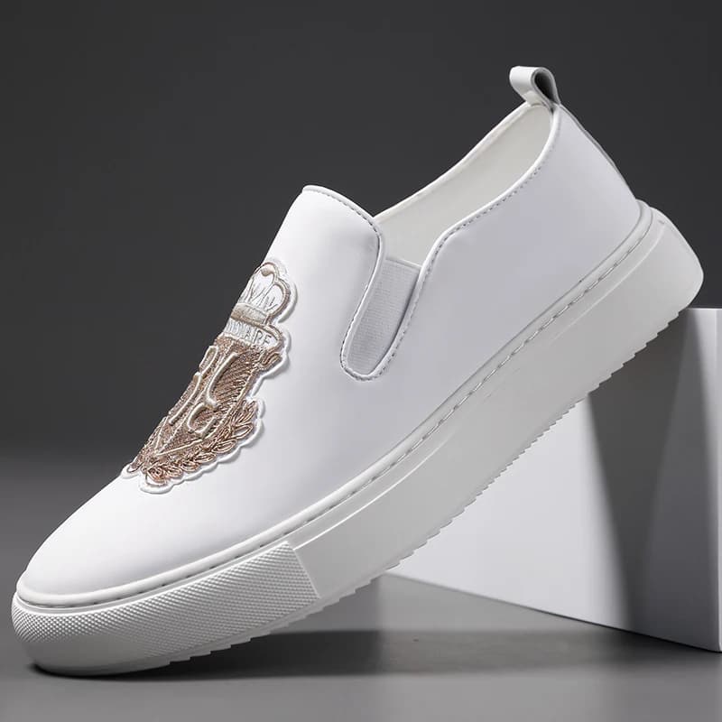 Mocassini Slip-On alla Moda per Uomo, Comodi con Suola Morbida, Traspiranti, Antiscivolo, Facili da Indossare e Togliere - 19051