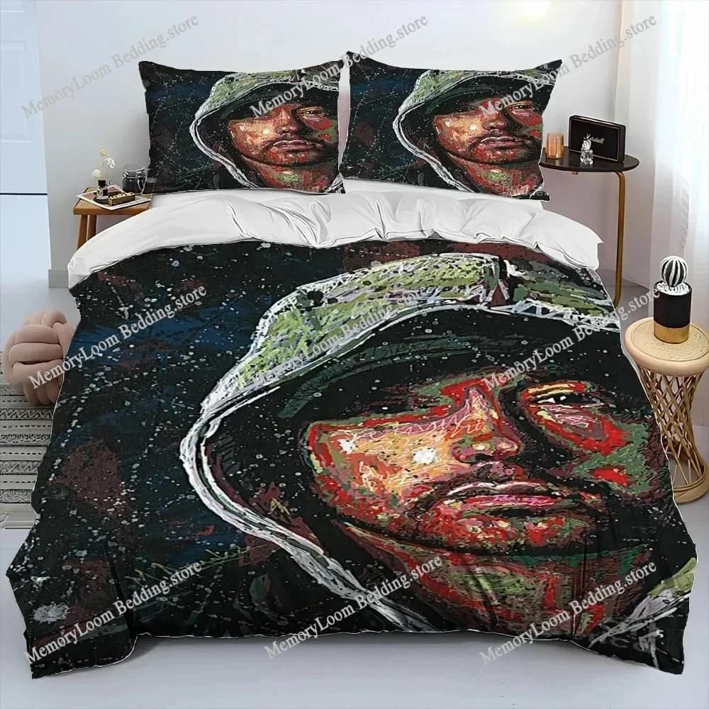 Hip Hop Art Rapper Legend Star Soft Bedding Set Single-Twin-Full-Queen-King Size Adult Kid Bedroom Breathable Duvet Cover 2025