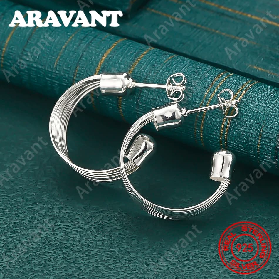 925 Sterling Silver Jewelry, Vintage Style Double-Headed Screw Earrings, Fresh And Elegant Design, Women'S Engagement Jewelry