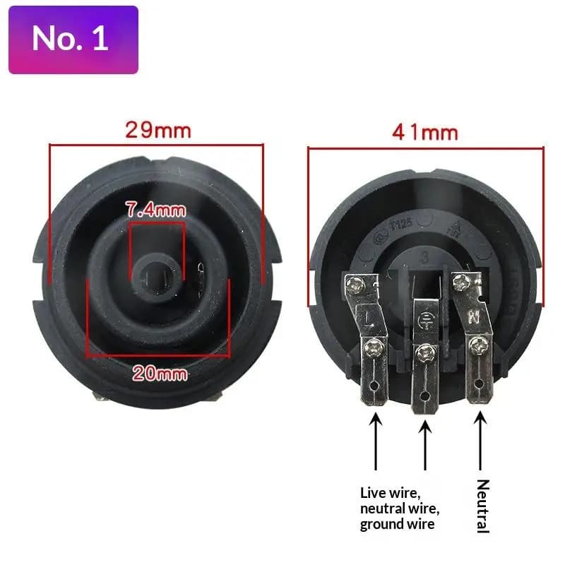 2 thermostatic connectors for electric kettle, spare switch for base, stable electrical contact and heat control