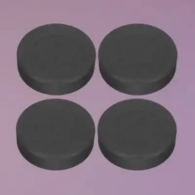 4 Pezzi Dischi da Allenamento per Hockey su Ghiaccio in Gomma, per Pattinaggio a Rotelle, Gioco e Allenamento, Forniture Sportive, Disco da Hockey su Ghiaccio