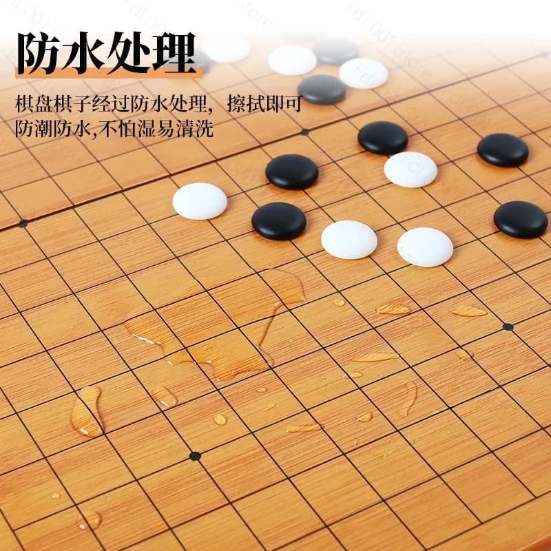 19-Way Go Set Backgammon Board Game Black White Chess Board Strategic Thinking Fun Competitions Adult Educational Toy