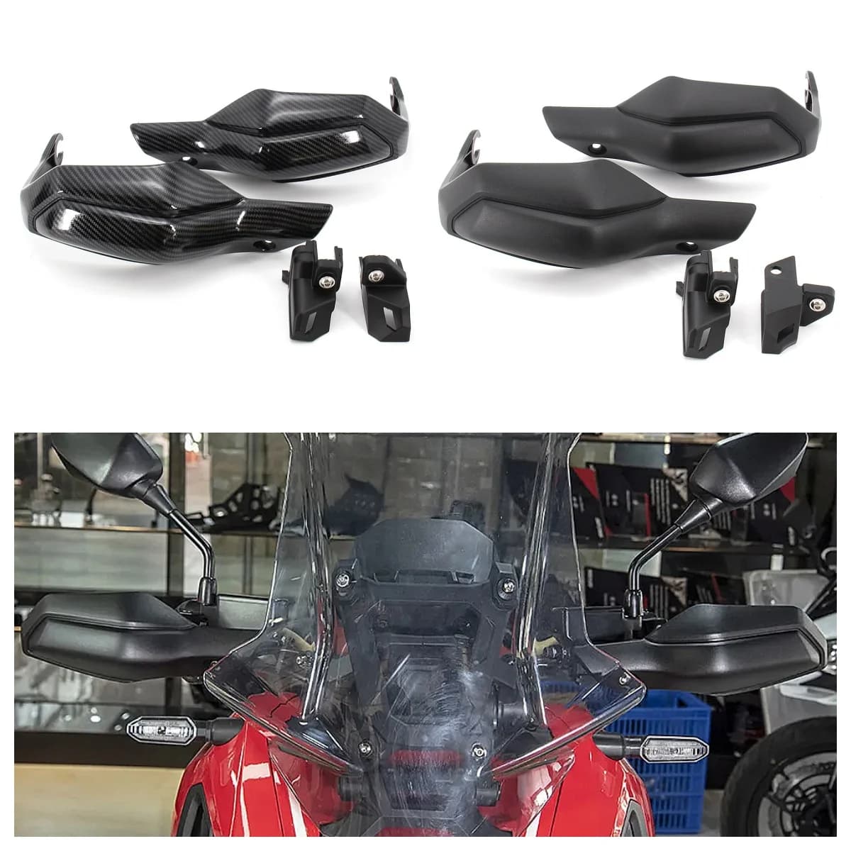 Moto ABS Paramani Antivento Protezione Della Mano Scudo Manubrio di Protezione Per Honda X-ADV 750 XADV 750 XAD750 2017 2018 19 20
