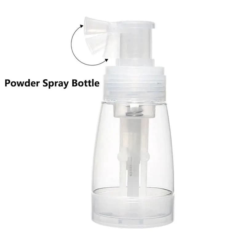 Spray spray with Powder Pump (1 or 2 Pieces) - Ideal for Talco, Pepper, Spices, Free Powder - Accessories for Salon - 17ml/180ml
