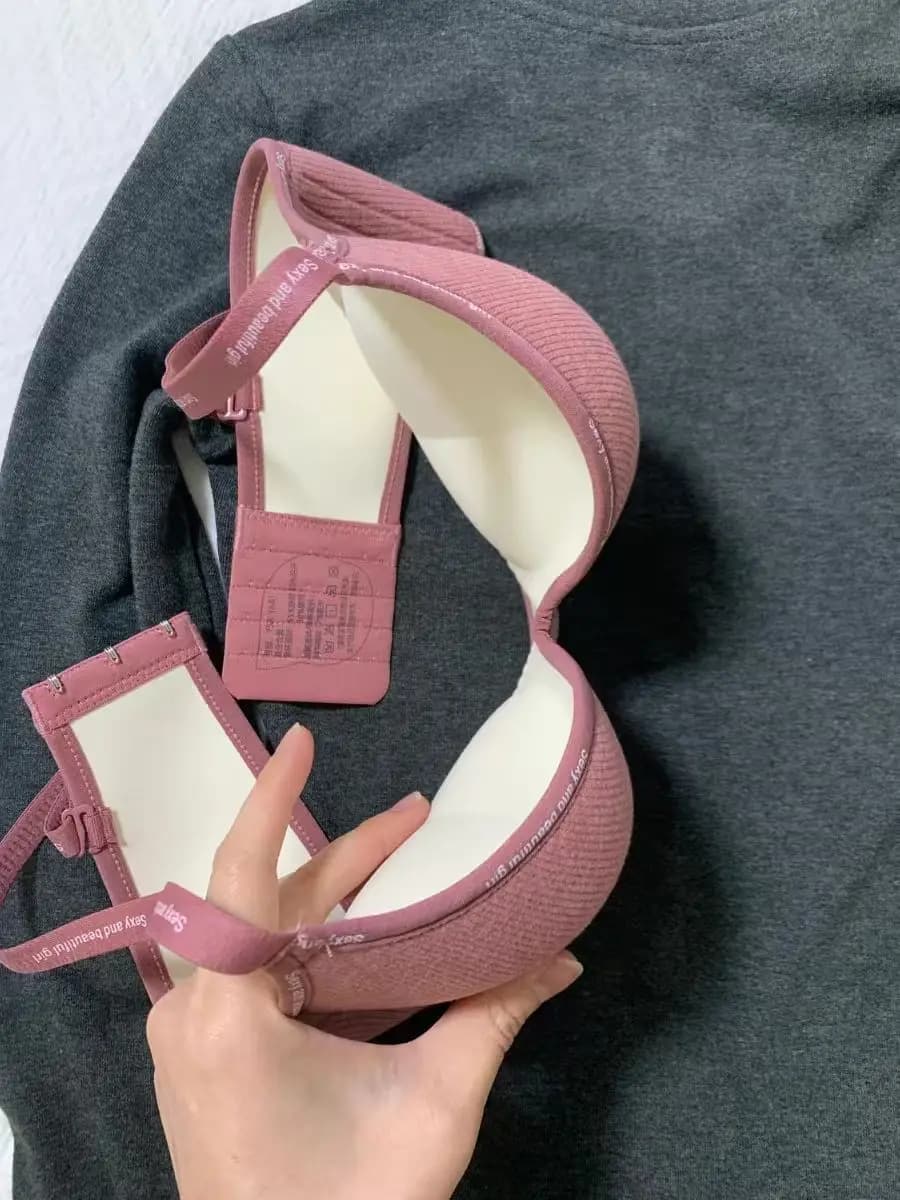 Reggiseno push up senza fili senza cuciture Coppa AC Bralette invisibile confortevole anti-cedimento per biancheria intima senza traccia di petto piccolo