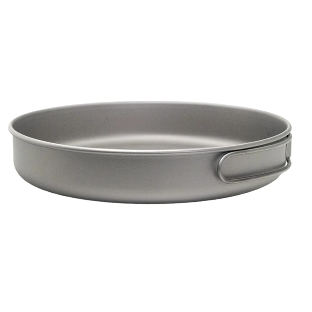 Padella da campeggio senza manico Utensili da cucina da campeggio Stoccaggio compatto Facile da pulire Design leggero Resistente alla ruggine
