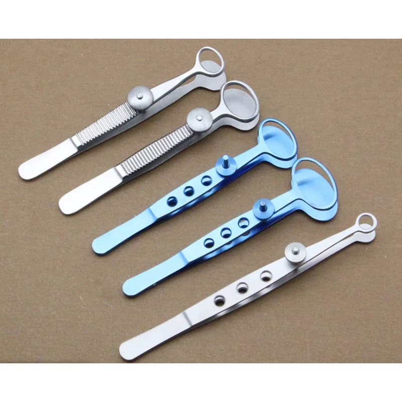 Pinza per calazio Pinzette oftalmiche per occhi in acciaio inossidabile Strumenti chirurgici Strumento in titanio