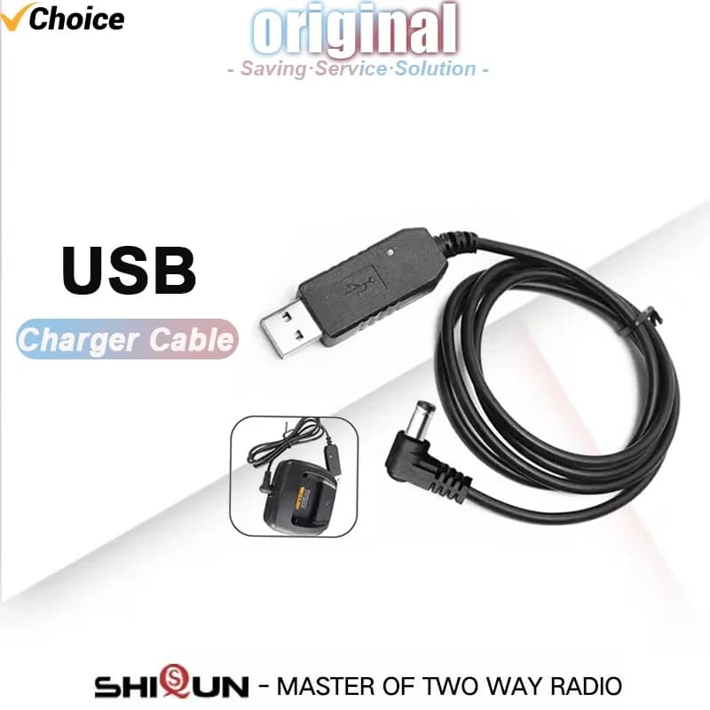 Baofeng Cavo di ricarica UV 5R UV 82 Cavo di ricarica USB da tavolo per DM-1701 UV 10R DR-1801 Walkie Talkie UV 9R Plus UV S9 Ham Radio