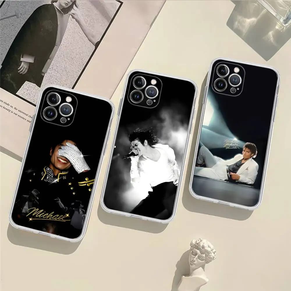 Singer Michael J-Jackson Fit For IPhone 16 15 Promax Phone Case IPhone 14 11 12 High End 13 Pro Silicone