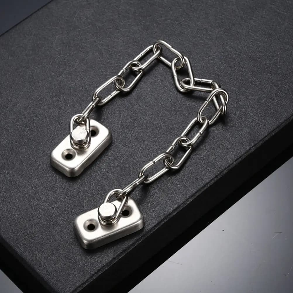 2Pcs Sliding Window Locks Multi Functional Safety Latches Anti Theft Door Chain for Home Office School