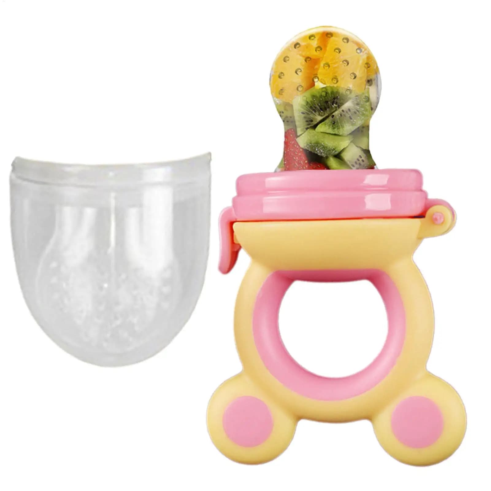 Baby Mesh Teether For Fruit Fruit Teethers For Baby Teething Pacifier Silicone Teething Toys Led Weaning Supplies For 4 Months