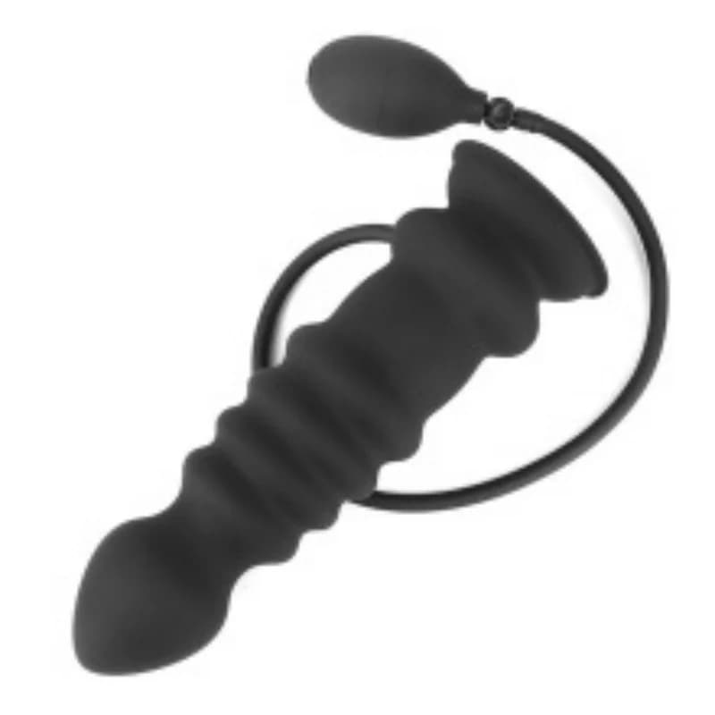 NEW Inflatable Butt Plug Prostate Massager Long Anal Plug Deep Penetration Anal Vaginal Expansion Pump Sex Toy For Men Women 18+