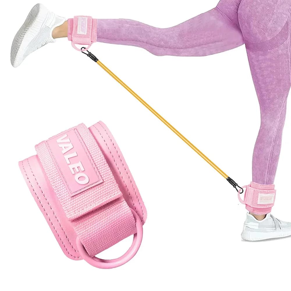 Cinturini per caviglia con doppio anello a D per allenamenti in palestra, glutei, gambe, allenamento della forza, supporto per la sicurezza sportiva, abductor, polsini per caviglia