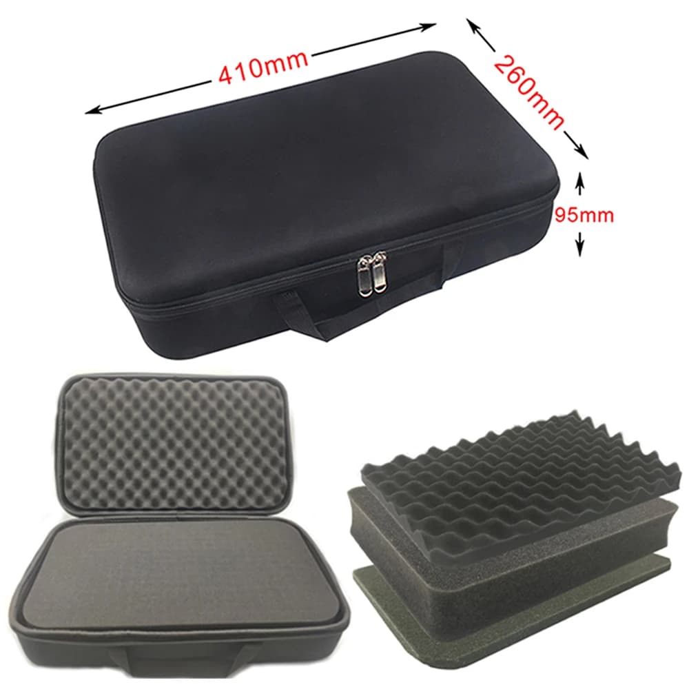 Scatola di immagazzinaggio rigida Borsa da viaggio personalizzata antiurto in schiuma fai-da-te Custodia con cerniera Borsa per raccolta fotocamera per accessori per attrezzi da esterno