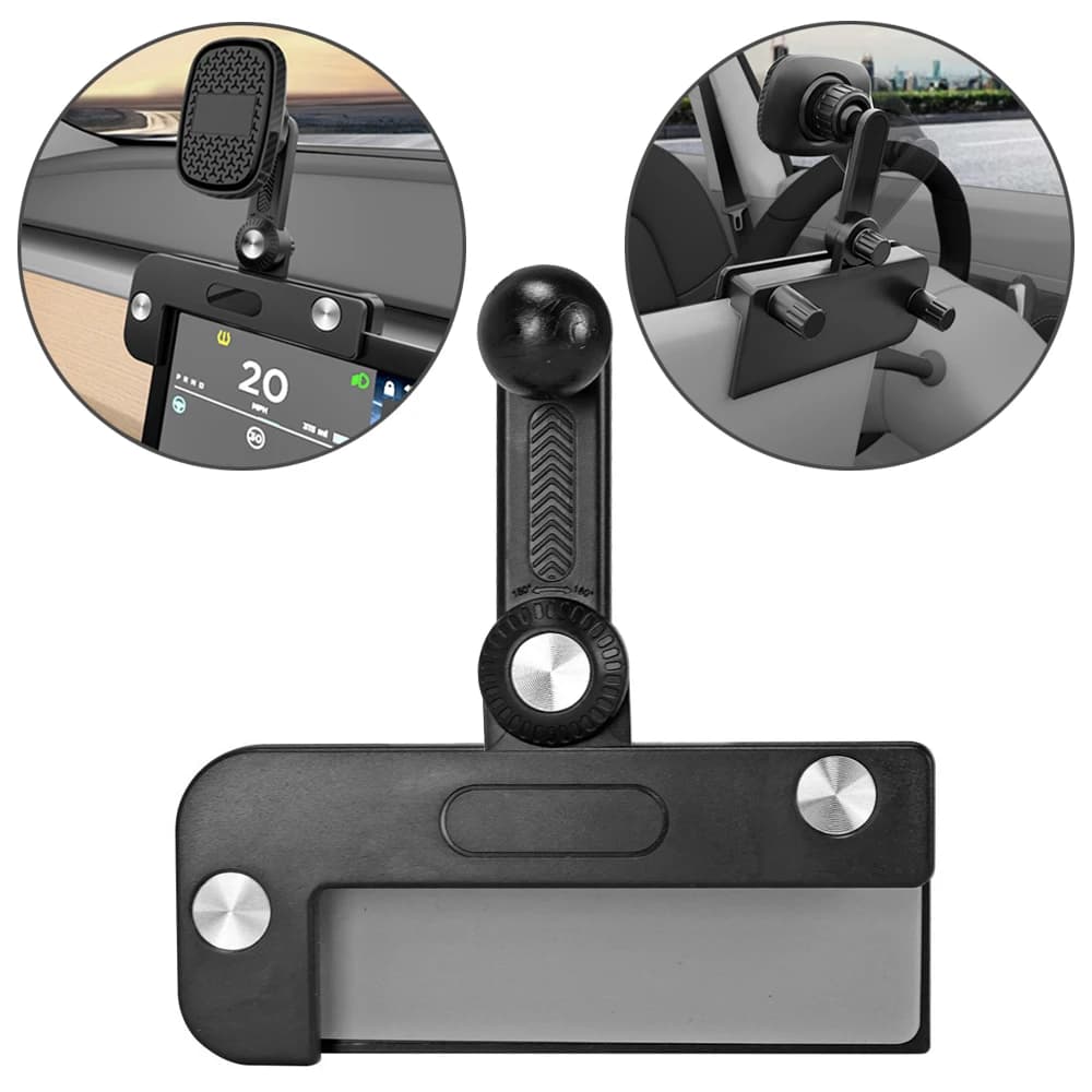Base per supporto per telefono per schermo per auto per Tesla Model 3/Y/X/S Base per testa a sfera da 17 mm per supporto per telefono per schermo di visualizzazione del veicolo energetico