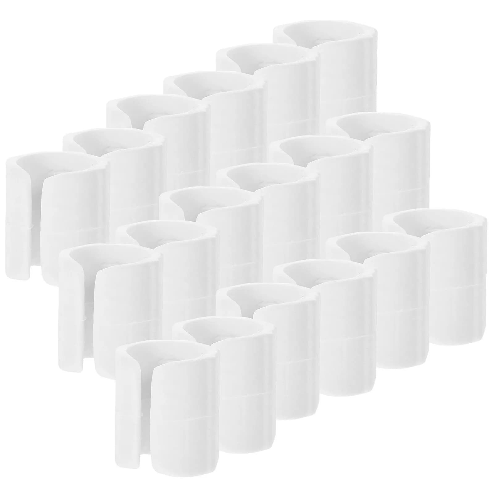 50 Pezzi Coprigambe a U per Sedie, Protezioni Antiscivolo in Plastica per Pavimenti, Tappi per Gambe di Mobili e Sedie da Ufficio per Pavimenti in Legno Duro
